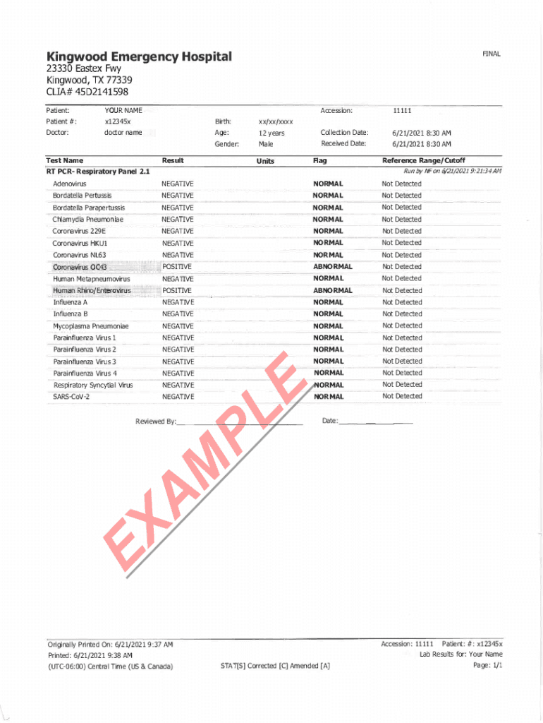 Fillable Online Kingwood Emergency Hospital Fax Email Print pdfFiller