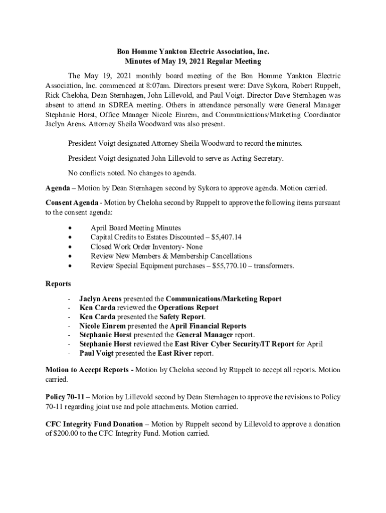 Fillable Online BY Electric Cooperative Connections May 2022 by Bon