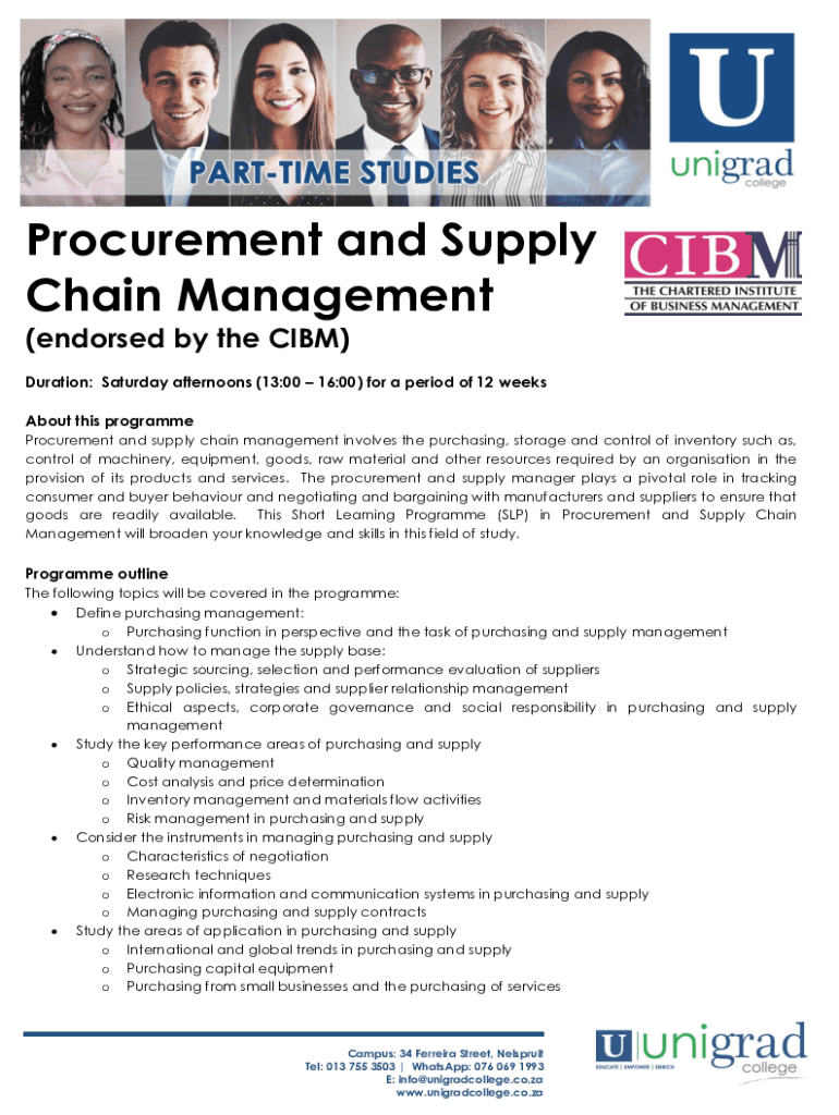 Fillable Online Supply Chain Management Certificate Program Fax Email Fillable Online Supply Chain Management Certificate Program Fax Email