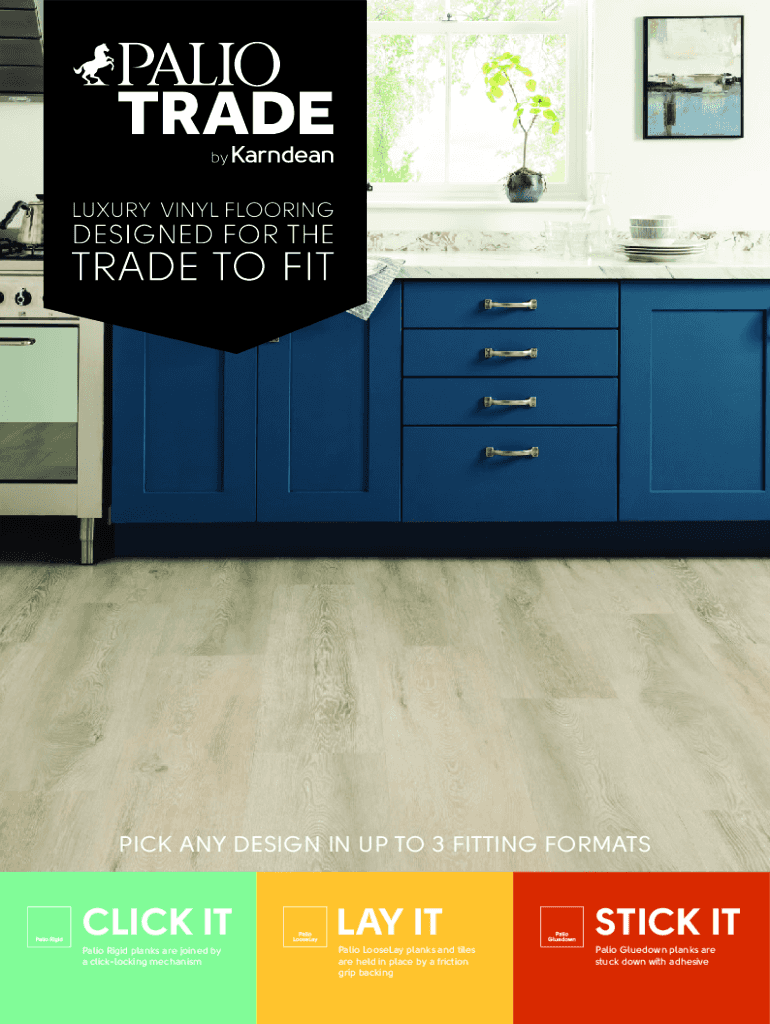Fillable Online How to lay Palio Clic Vinyl Flooring by Karndean