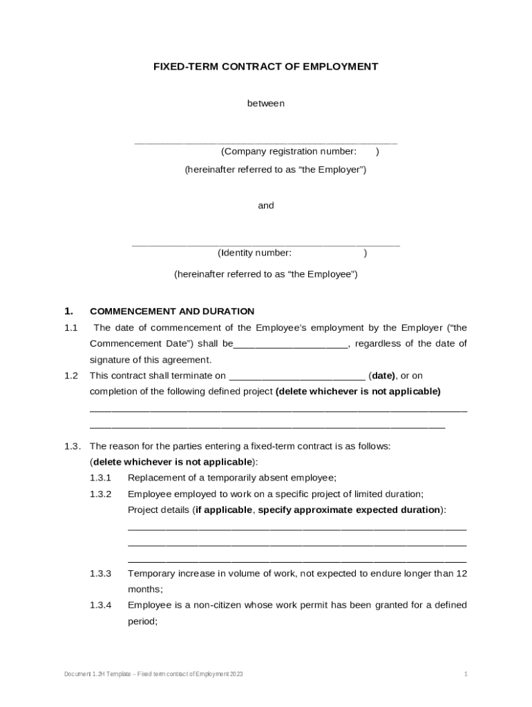 Korean Labor Law Limit On Employment Period Of Fixed Doc Template