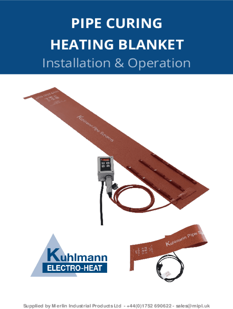 Fillable Online Heated Blankets For Pipes... Merlin Industrial
