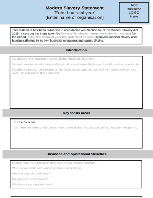Modern Slavery Statement - Unseen UK