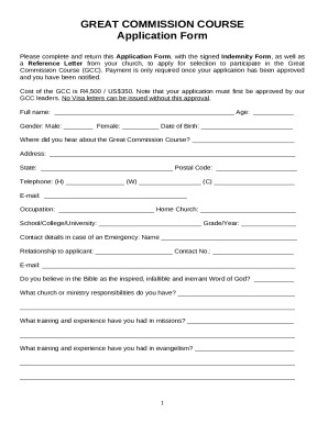 Church testimonial letter pdf form