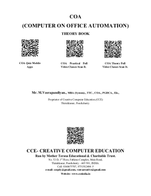 COA Theory Book Computer on office Automation Edition 3