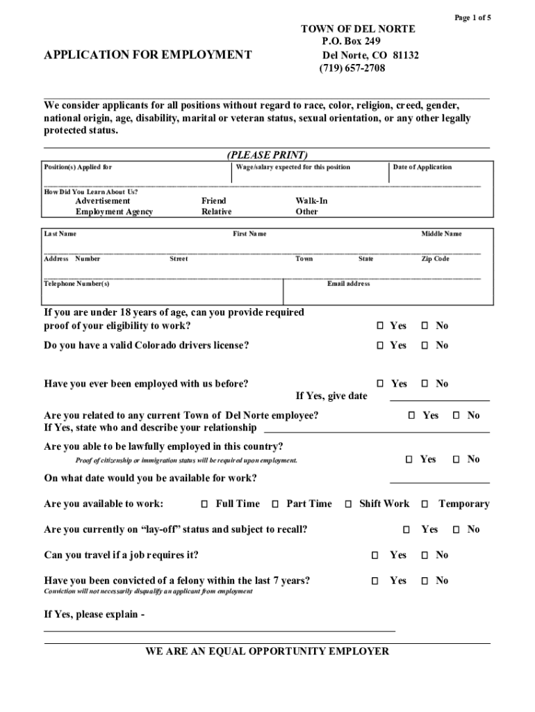 Fillable Online Del Norte Police Department Fax Email Print pdfFiller