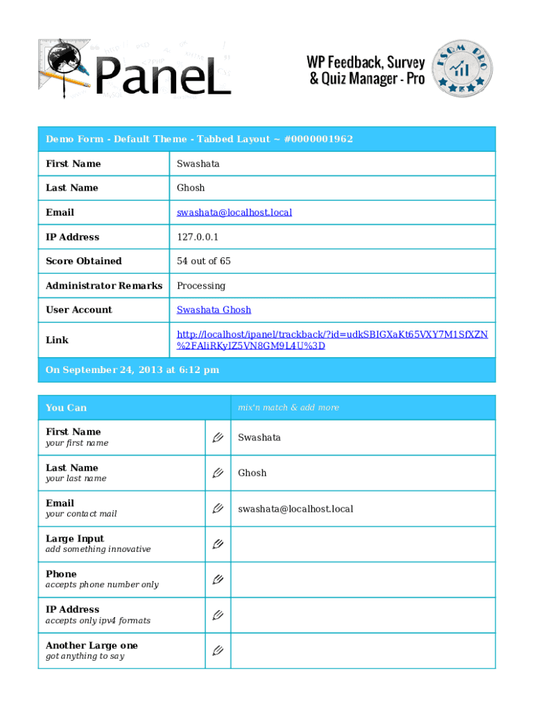 Form preview