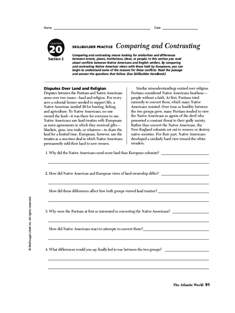 Fillable online comparing and contrasting unc writing center fax