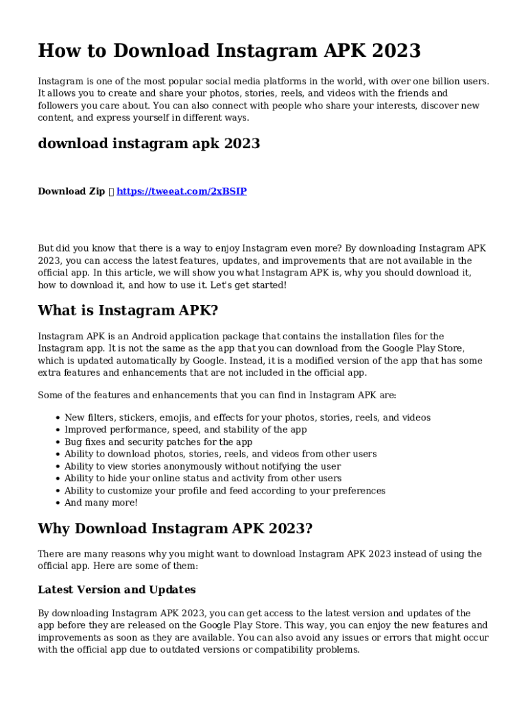 Fillable Online Instagram++ APK Latest Version Download for Android ...