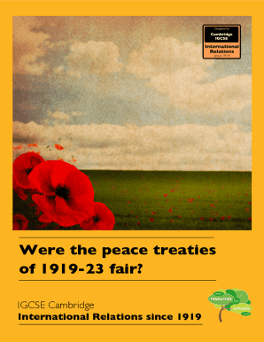 Fillable Online Were the peace treaties of 191923 fair? Fax Email Print ...