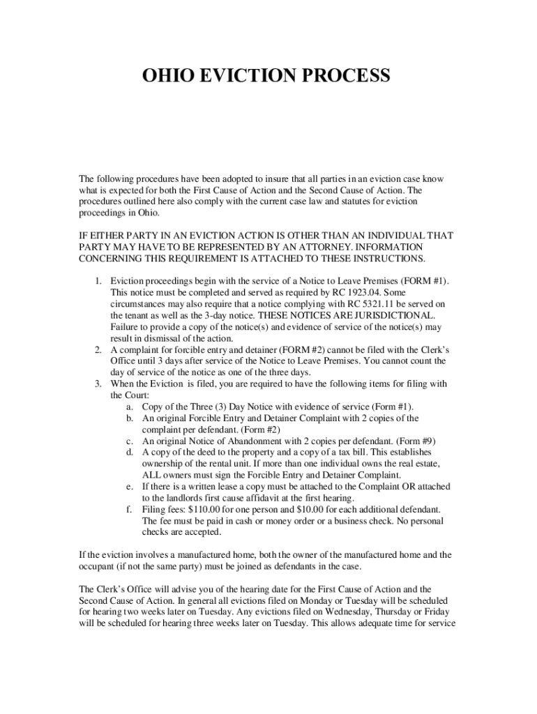 Fillable Online Tenant's Guide to Eviction Court Fax Email Print pdfFiller