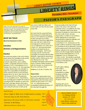 Fillable Online The London Baptist Confession of 1689 with Original ...