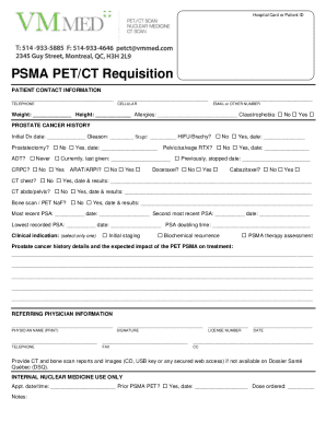 Fillable Online PSMA PET-CT in the Diagnosis and Staging of Prostate ...