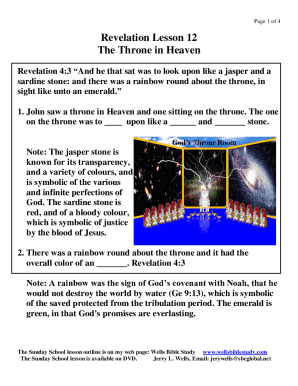 Fillable Online Revelation 4:3 Commentaries: And He who was sitting was ...