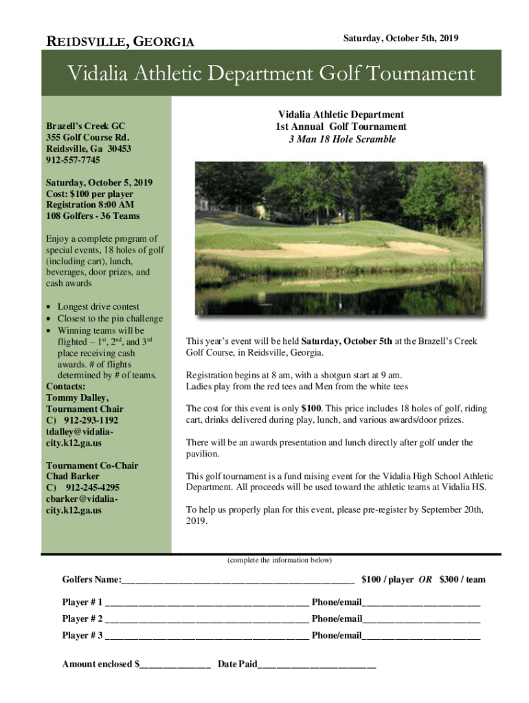 Fillable Online Brazell #39 s Creek Golf Course at Jack Hill State Park Fax Fillable Online Brazell #39 s Creek Golf Course at Jack Hill State Park Fax