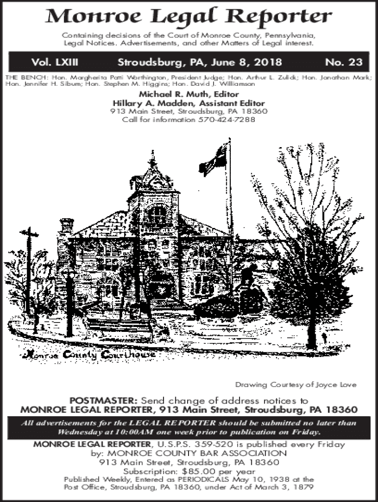 Fillable Online Monroe County PA Official site Fax Email Print