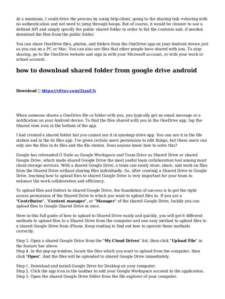 Fillable Online How To Download Shared Folder From Google Drive Android fillable-online-how-to-download-shared-folder-from-google-drive-android