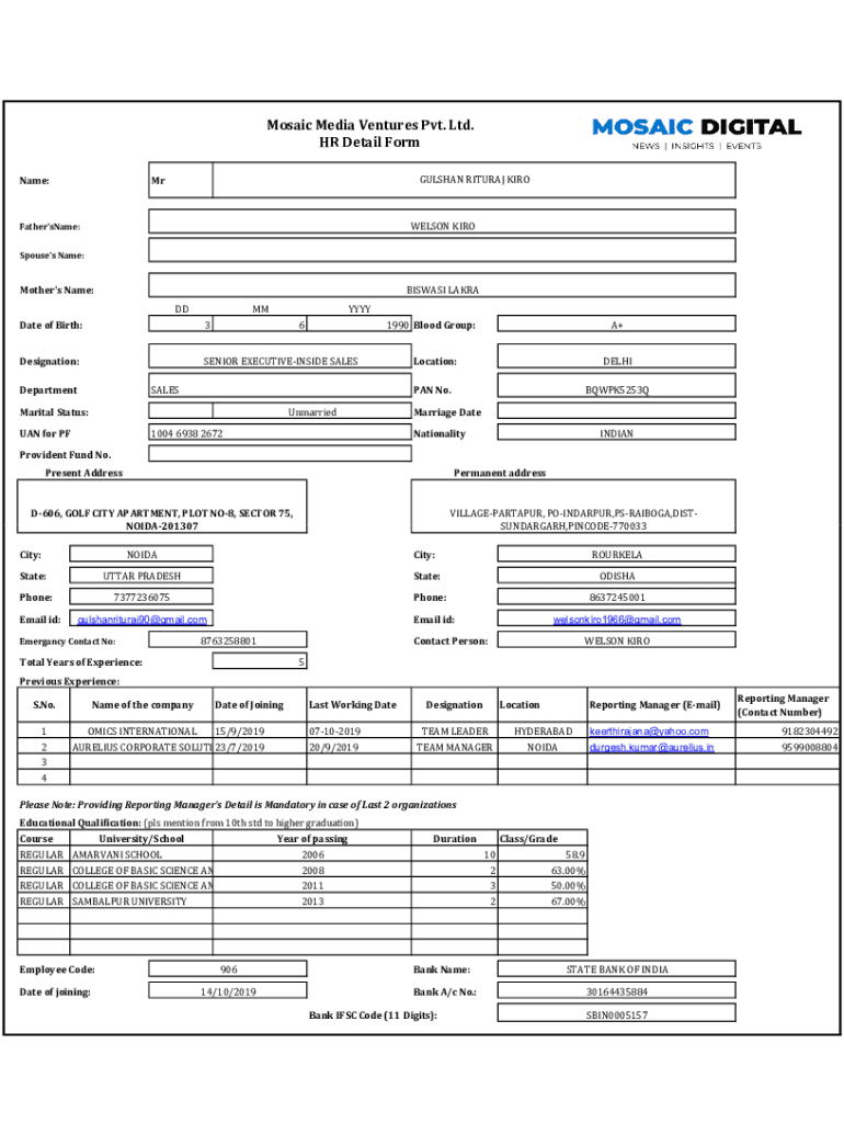 Form preview
