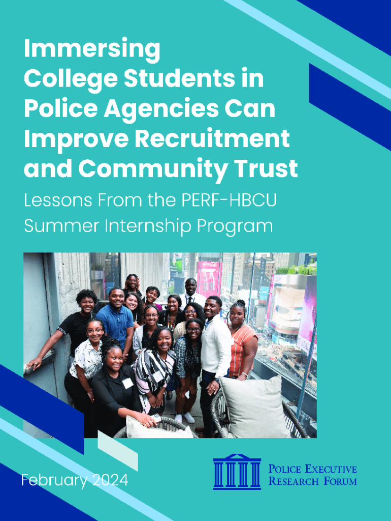 Fillable Online Lessons From the PERFHBCU Summer Internship Program