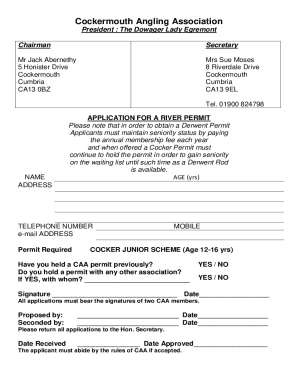 cockermouth angling association