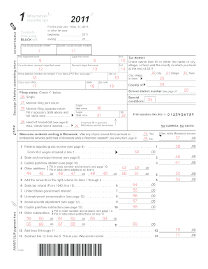 Wisconsin Income Tax Form 2011