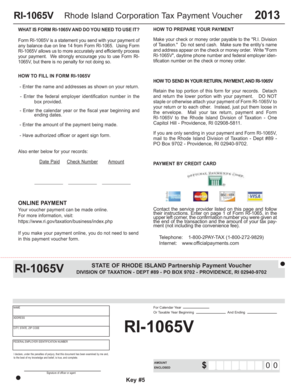 Rhode Island Corporation Tax Payment Voucher