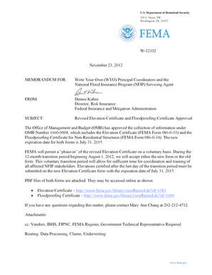 FEMA Elevation Certificate