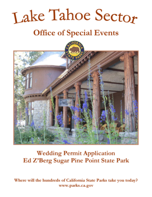California Wedding Permit Application