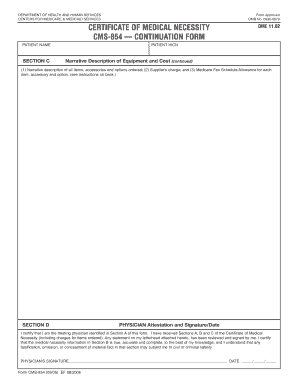 Certificate of Medical Necessity DME 11.02