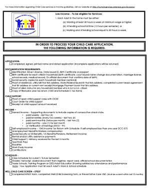 Arkansas Child Care Assistance Application
