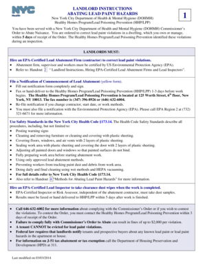 Yahoo form - Instructions for correcting lead paint violations - NYC.gov - nyc