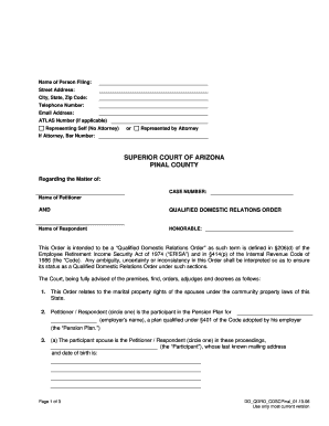 Qualified Domestic Relations Order
