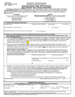 California Golden Bear Pass Application