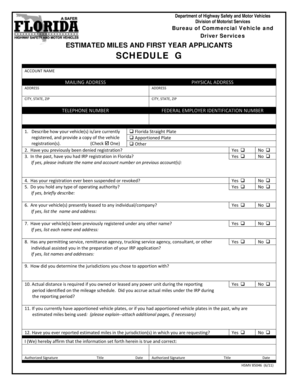 Florida IRP Estimated Miles Application