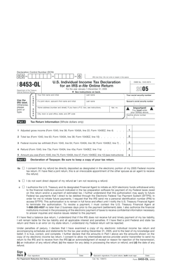 IRS Form 8453-OL