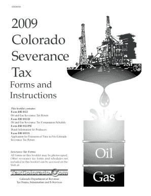 Colorado Oil and Gas Severance Tax Return
