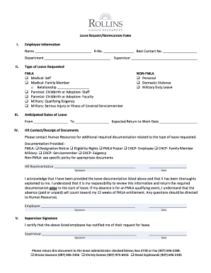 Leave Request/Notification Form