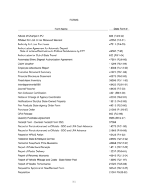 Indiana State Government Forms