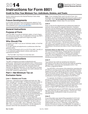 Instructions for Form 8801