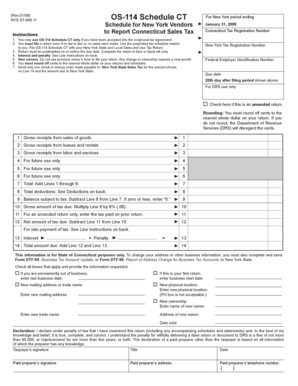 New York State OS-114 Schedule CT