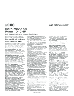 Instructions for Form 1040NR