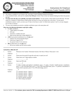 Teachers Retirement System Payment Form