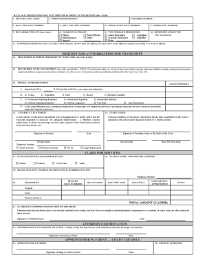 CJA-24 Form