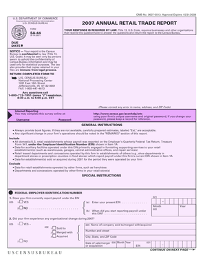 US Census Bureau Annual Retail Trade Report