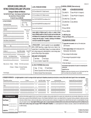 New Jersey Retired Coverage Enrollment Application