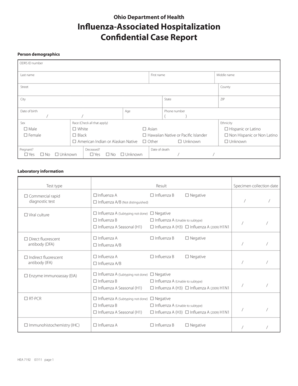 Ohio Influenza-Associated Hospitalization Report