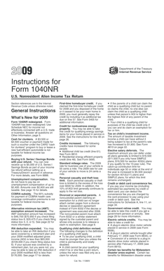 Instructions for Form 1040NR