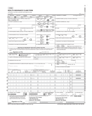 Health Insurance Claim Form