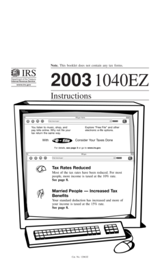 IRS 1040EZ Instructions