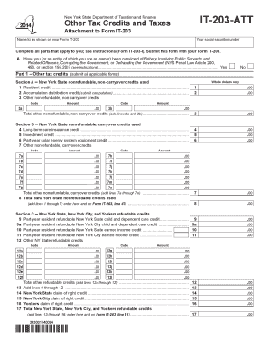 New York State IT-203-ATT Tax Form